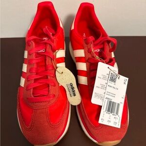 adidas Red & White RUN 70s Style Sneakers- no box